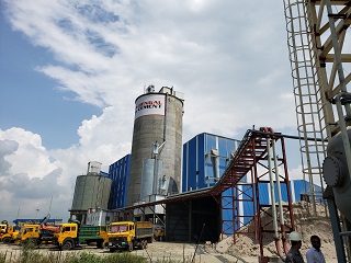 Cement grinding station with annual output of 1 million tons