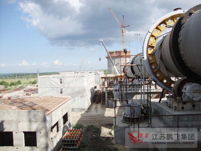 volga 2500t cement rotary kiln production line