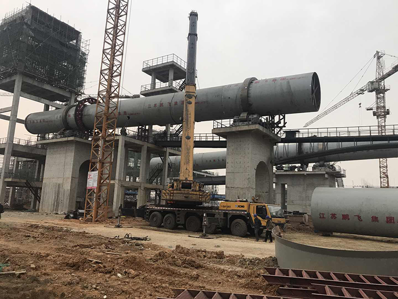 Installation site of two rotary kilns in Turkey